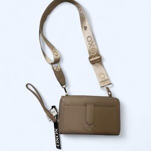 XOXO Beige Crossbody Wallet